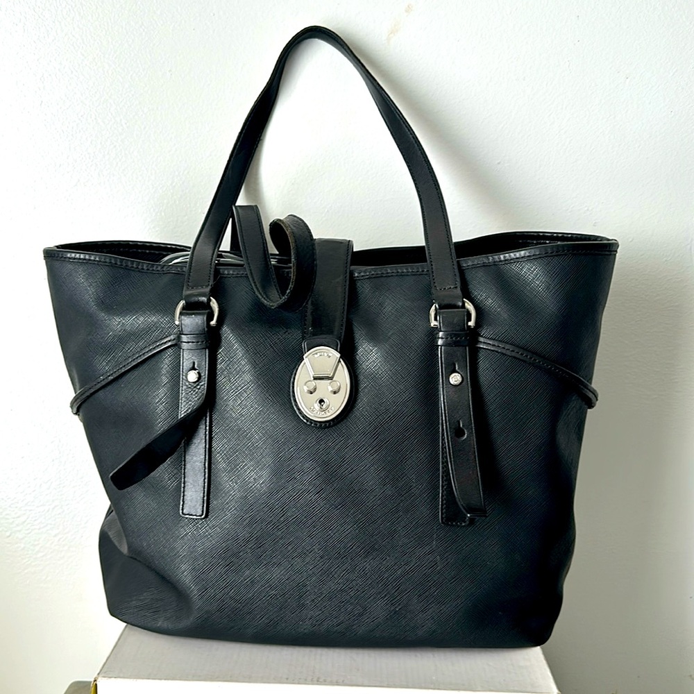 Tumi Leather Villa Turin Shopper Shoulder Tote Bag